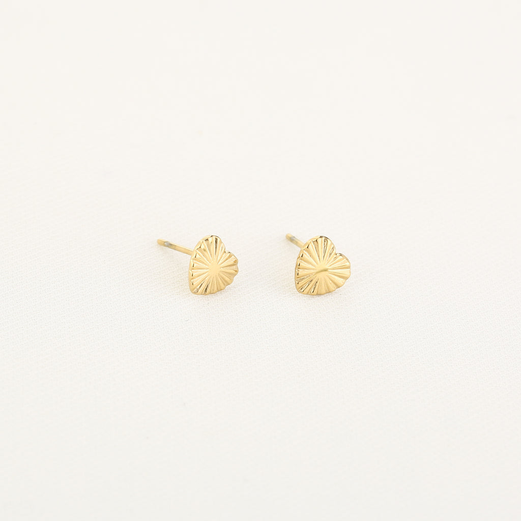 Luna Hearts studs