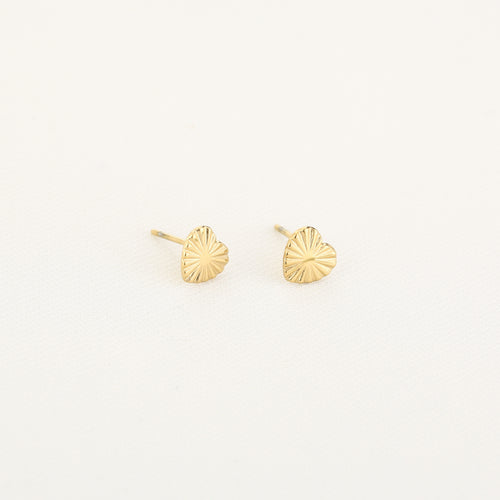 Luna Hearts studs